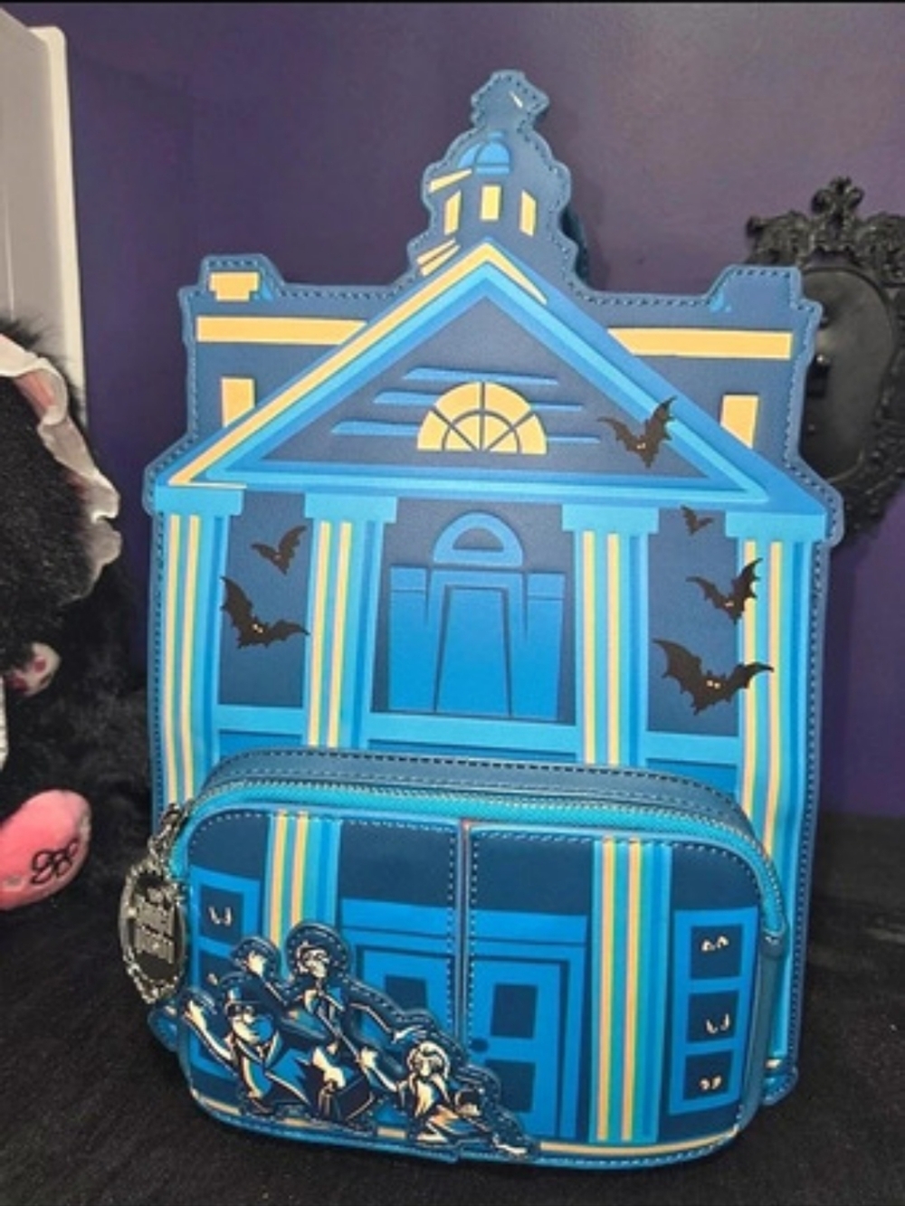 Loungefly Disney Haunted Mansion Moving Portraits Mini Backpack Hitchhiking Ghos